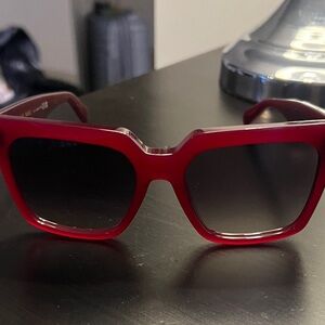 Celine Bold Red Sunglasses